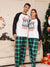 Christmas Parent-Child Classic Plaid Alphabet Cartoon Pajamas