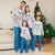 Family Matching Pajamas with Cartoon Deer Head Plaid Set