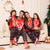 Christmas Family Pajamas Matching Set with Monogrammed Snowflake Fawns