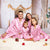 Family Matching Solid Color Silk Pajamas