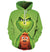 Inspired by Grinch Print Pullover 3D Hooded Sweatshirt