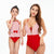 Halter Sleeveless  One-Piece Mommy and Me Swimsuit