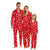 Family Matching Polar Bear Fleece Red Pajamas Sets