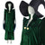 Minerva McGonagall Professor Cosplay Green Robe Dress Suit