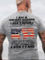I Am A Grumpy Veteran I Don't Care Short Sleeve Back Print T-shirt
