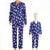 Family Matching Polar Bear Fleece Blue Pajamas Sets