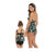 Covering The Belly Slimming Two Piece Mommy and Me Swimsuit