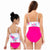 One Piece& Floral Top Mommy and Me Swimsuit