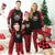 Cousin Crew plaid parent-child Christmas pajamas set with reindeer print