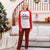 Christmas Crew red plaid parent-child matching pajamas cartoon print