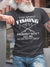 Men's Fishing Funny Print Casual Short Sleeve T-Shirt