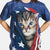 Patriotic Kitten Classic Cotton T-Shirt