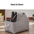 Thickened Linen Storage Basket with Handles