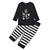 Family Matching Letter Graphic Family Look Pajama Set