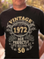 50 Year Old Gifts Vintage 1972 Limited Edition 50th Birthday Shirt