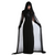 Full Length Hooded Cape Cloak + Mesh Tulle Witch Robe