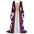 Medieval Womens V-Neck Long Sleeve Floor Length Cosplay Dress