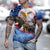 3D Graphic Short Sleeve Shirts  Party Tops Exaggerated Black Blue Red
