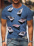 3D Graphic Poker Party Daily Short Sleeve Casual Vintage Shirts
