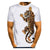 3D Graphic Short Sleeve Shirts Tiger