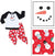 Christmas matching pajama set with snowman print