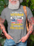Men Veterans Hornor Grandpa Crew Neck Text Letters T-Shirt