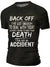 3D Graphic Back Off Death Casual Short Sleeve  Shirts