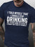 Funny Drinking Cotton Casual Short sleeve T-shirt