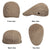 Pack Newsboy Hats for Men Flat Cap Cotton Adjustable Breathable Hunting Hat
