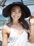 UPF 50+ Wide Brim Roll-up Straw Sun Hat Sun Visor