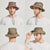 Cotton Embroidery Summer Outdoor Sun Protection Wide Brim Bucket Hat