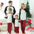Family Matching Black Red Cotton Pajamas Set