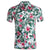 Hawaiian Flower Casual Poplin Shirt Button Down