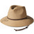 UPF 50+Wide Brim Panama Fedora Beach Hat with Wind Lanyard