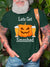 Lets Get Smashed Pumpkin Beer Halloween Party Men T-shirt