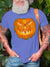 Men's Halloween Spooky Jack-o'-lantern Evil Grin Tee