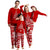 Red Christmas Tree Suits Family Look Pajama Set