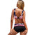 US Flag Tie Dye Bikini Set Swimsuit