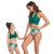 Halter Drawstring Top & Floral Bottom Mommy and Me Swimsuit