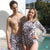 Family Matching Long Sleeve Leopard Swimsuits