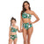 One Shoulder Ruffle Top & High Waisted Bottom Bikini Mommy and Me Swimsuit