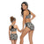 Halter Leopard Top & Floral Bottom Mommy and Me Swimsuit