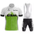 Quick Dry Short Sleeve Cycling Jersey Set Bib White Black Shorts Bicycle Suit