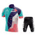 Polka Dots Short Sleeve Cycling Jersey Set Waist Shorts Bicycle Suit