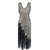 The Great Gatsby 1920s Flapper V-Neck Sleeveless Tassel Party Dress