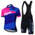 Colorful Short Sleeve Cycling Jersey Set Bib Shorts Bicycle Suit