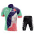 Polka Dots Short Sleeve Cycling Jersey Set Waist Shorts Bicycle Suit