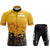 Gradient Short Sleeve Cycling Jersey Set Waist Shorts Bicycle Suit
