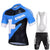 Riding Short Sleeve Cycling Jersey Set Bib White Black Shorts Bicycle Suit