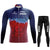 Fleece Long Sleeve Cycling Jersey Set Waist Pants Bicycle Suit